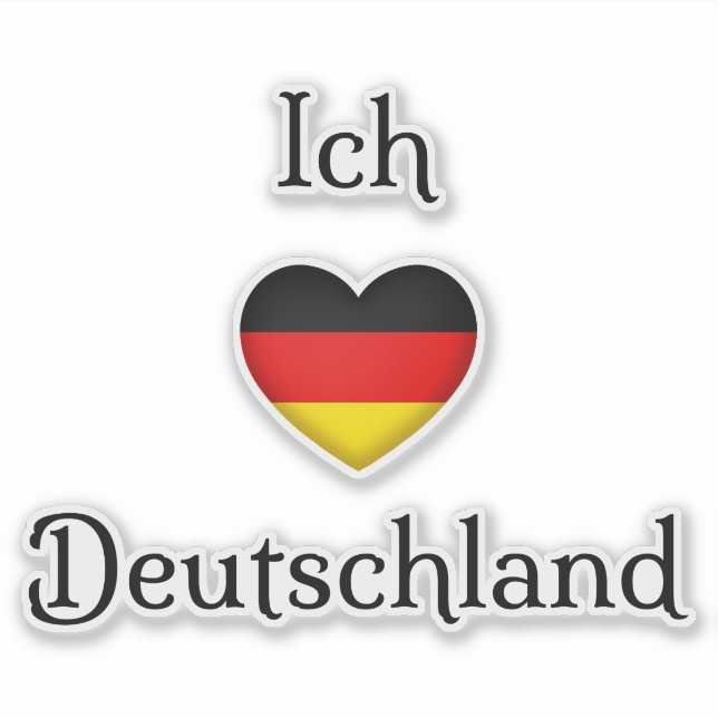 "I heart Germany" "Ich Liebe Deutschland" German (Front)