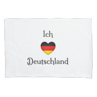"I heart Germany" "Ich Liebe Deutschland" Pillow C