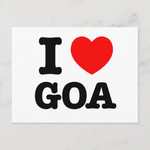 I Heart Goa Postcard