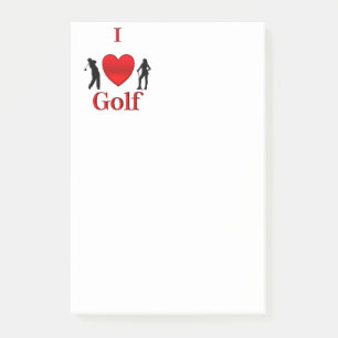I Heart Golf Sport Post-it Notes