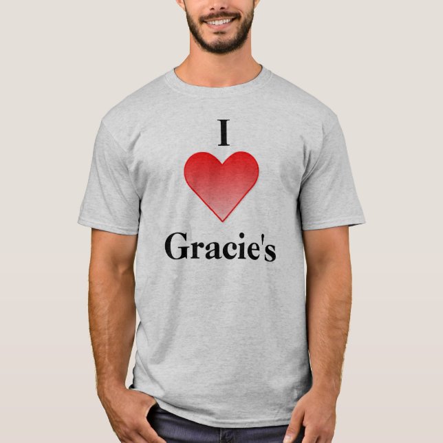 i heart gracie's T-Shirt (Front)