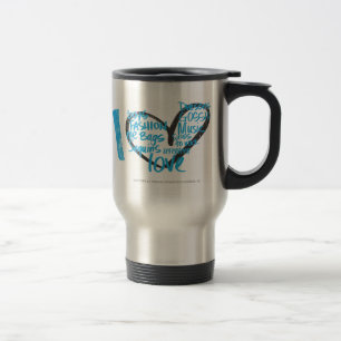 I Heart Graffiti Aqua Travel Mug