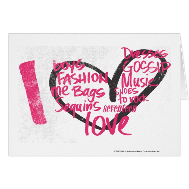 I Heart Graffiti Magenta (Front Horizontal)