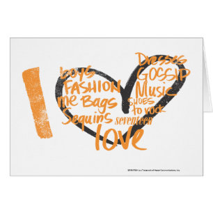 I Heart Graffiti Orange