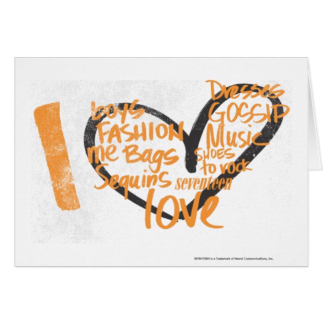 I Heart Graffiti Orange (Front Horizontal)