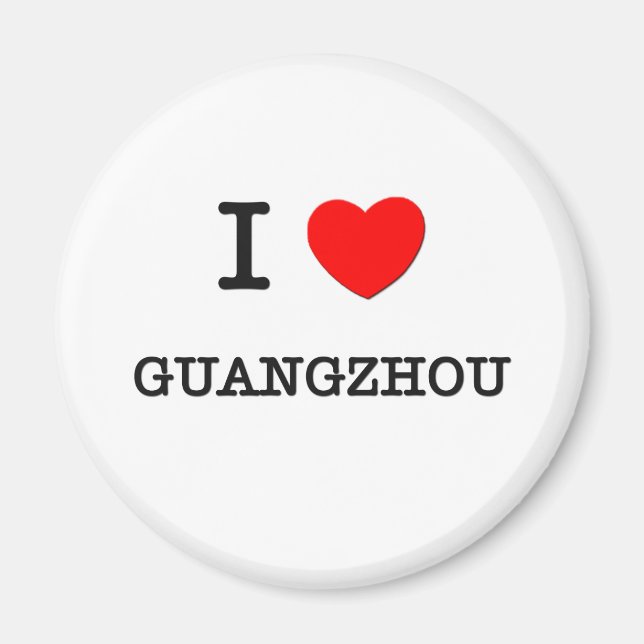 I Heart GUANGZHOU Magnet (Front)