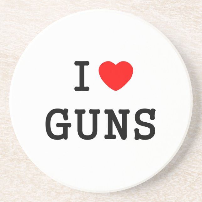 I Heart Guns Coaster (Front)