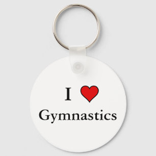 I Heart Gymnastics Key Ring