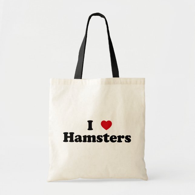 I heart hamsters tote bag (Front)