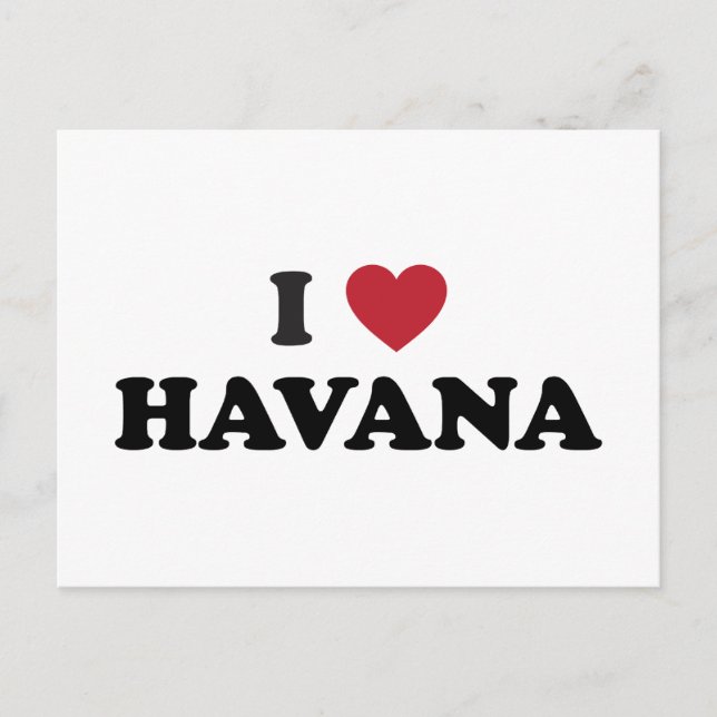 I Heart Havana Cuba Postcard (Front)