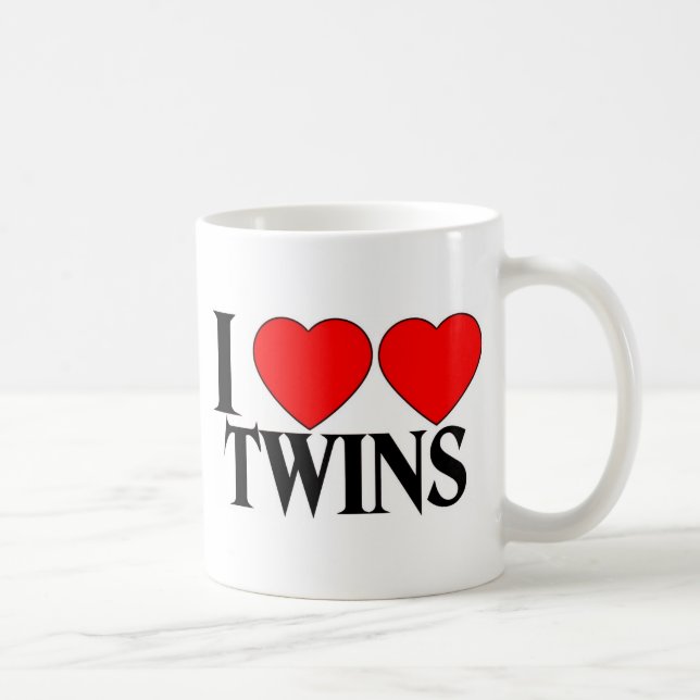 I Heart Heart Twins Coffee Mug (Right)
