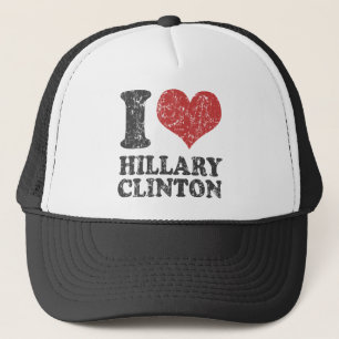 I heart Hillary Clinton Retro Trucker Hat
