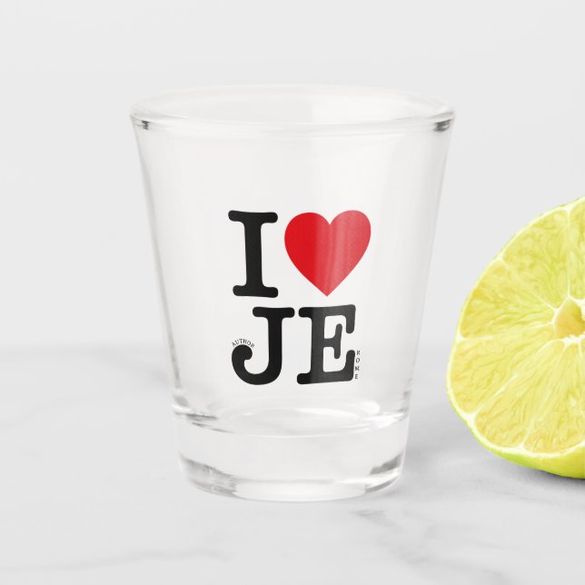 I HEART HIM SHOT GLASS (Front)