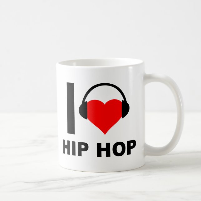 I Heart Hip Hop Funny Mug (Right)