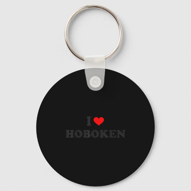 I Heart Hoboken New Jersey  Key Ring (Front)