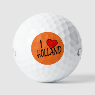 I Heart Holland bk on or css gbt Golf Balls