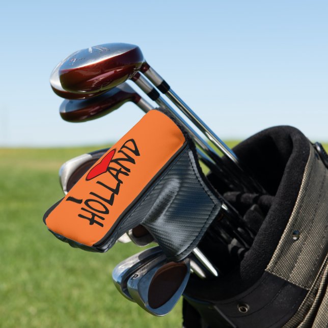 I Heart Holland bk on or pccnt Golf Head Cover (In Situ)