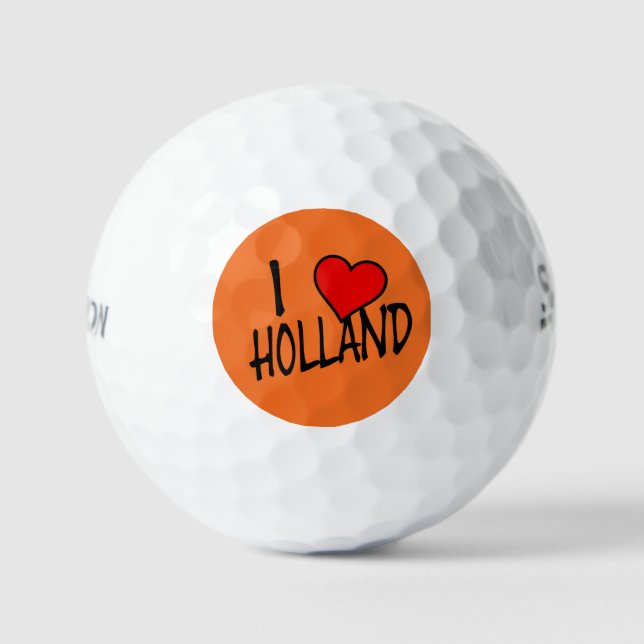 I Heart Holland bk on or ssf gbcnt Golf Balls (Front)