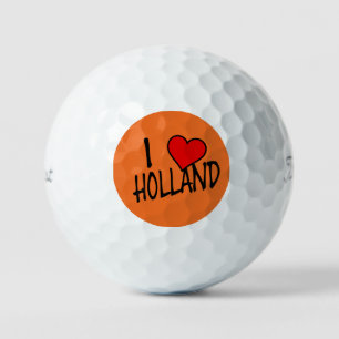 I Heart Holland bk on or tpv1 gbcnt Golf Balls