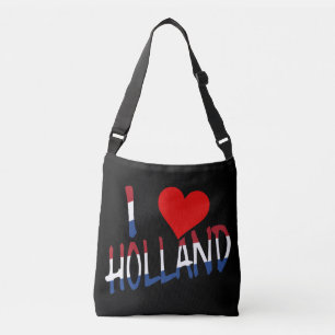 I Heart Holland overlay on bk cbbcnt Crossbody Bag