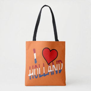 I Heart Holland overlay on or stcnt Tote Bag
