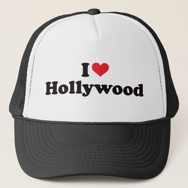 I Heart Hollywood Trucker Hat (Front)