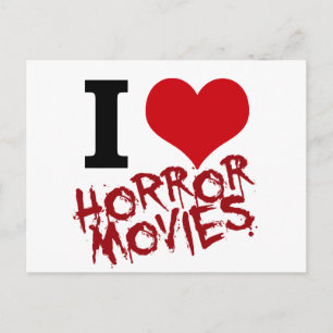 I Heart Horror Movies Postcard