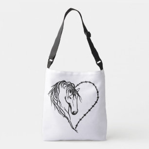 I Heart Horses Crossbody Bag