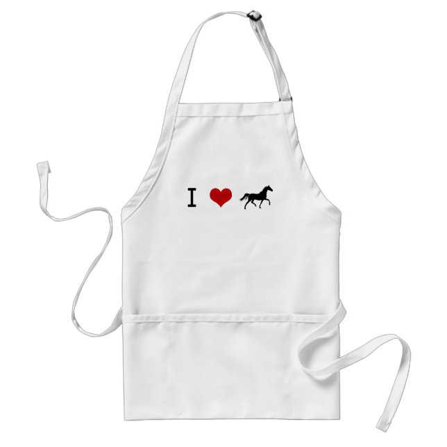 I heart Horses Standard Apron (Front)