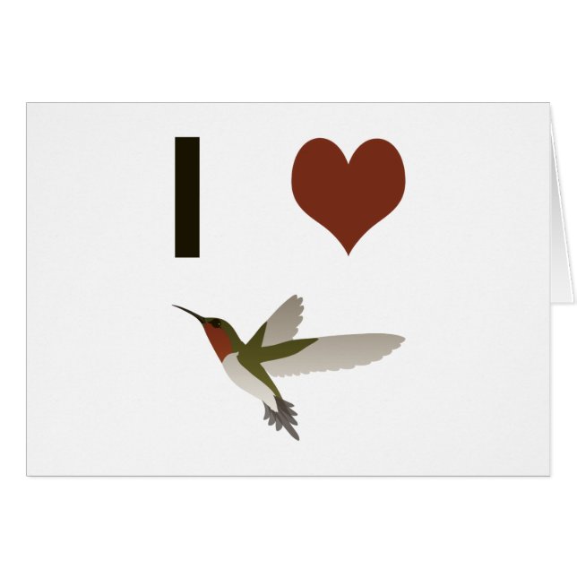 I heart Hummingbirds (Front Horizontal)