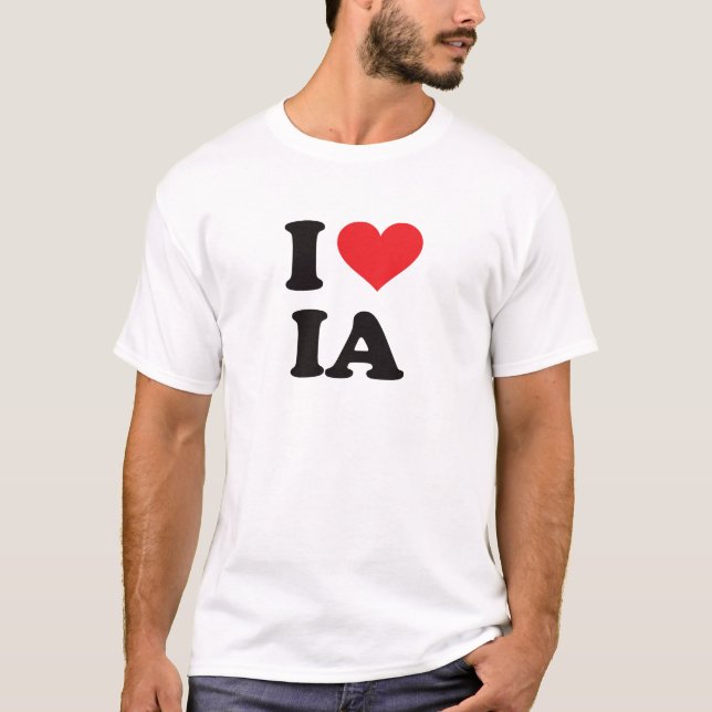 I Heart IA - Iowa T-Shirt (Front)