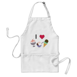 I Heart Ice Cream Standard Apron