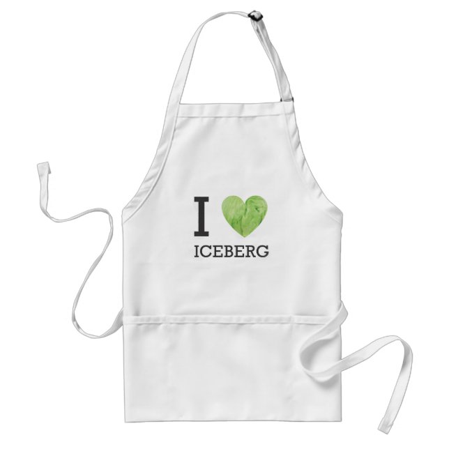 I Heart Iceberg Standard Apron (Front)