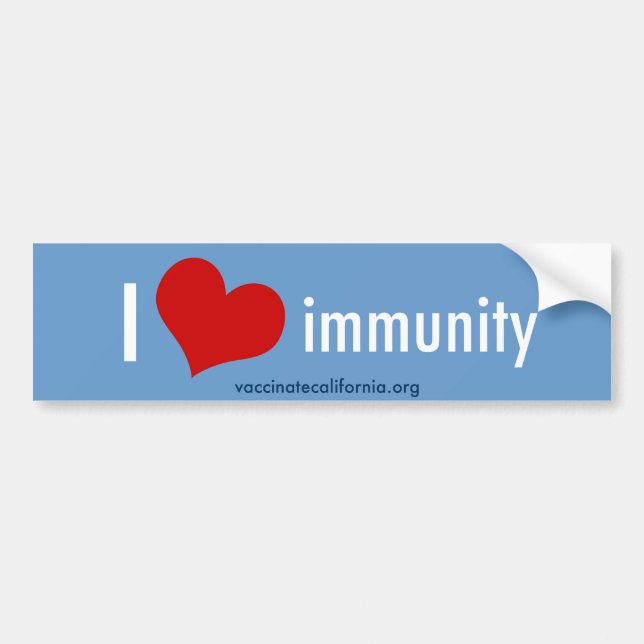 I Heart Immunity Bumper Sticker (Front)