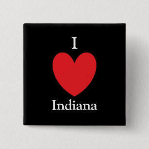 I Heart Indiana Button