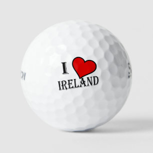 I Heart Ireland bk ssf gbt Golf Balls