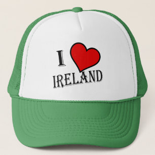 I Heart Ireland bk thcnt Trucker Hat
