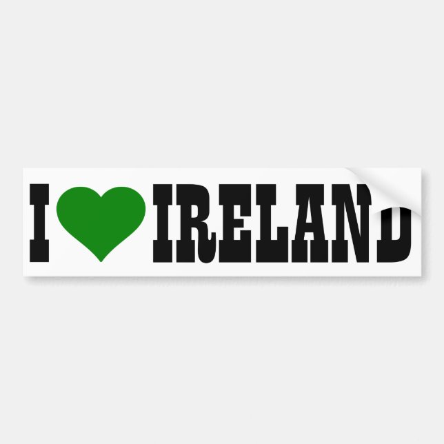 I [heart] Ireland Bumper Sticker (Front)