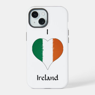 I Heart Ireland Irish Tricolour Flag iPhone 15 Case