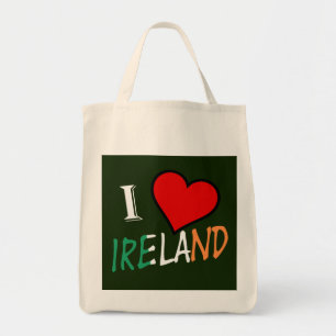 I Heart Ireland overlay gtcn Tote Bag
