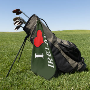 I Heart Ireland wt gtcnt Golf Towel