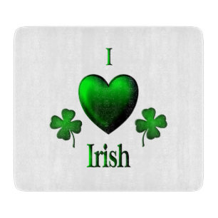 I Heart Irish Cutting Board