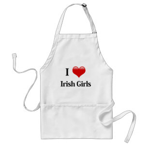 I Heart Irish Girls Standard Apron