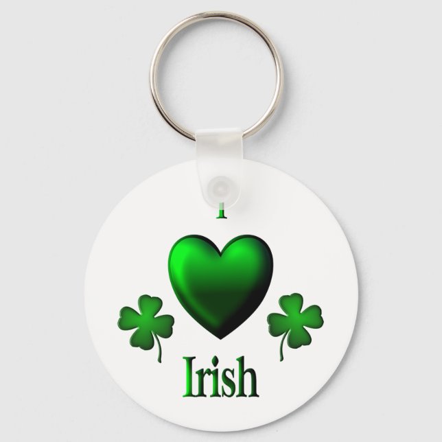 I Heart Irish Key Ring (Front)