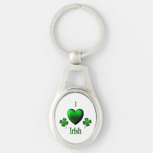I Heart Irish Key Ring