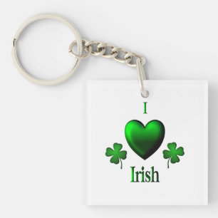 I Heart Irish Key Ring