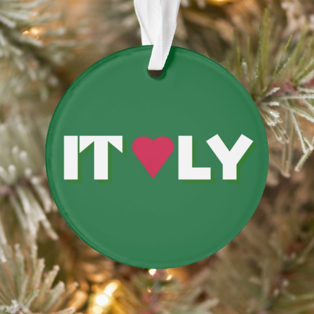 I Heart Italy logo Ornament (Tree)