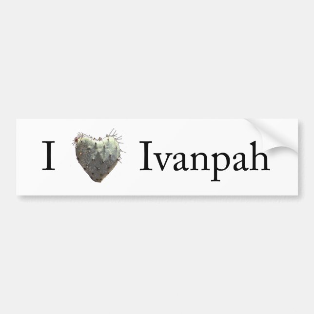 I [heart] Ivanpah Bumper Sticker (Front)