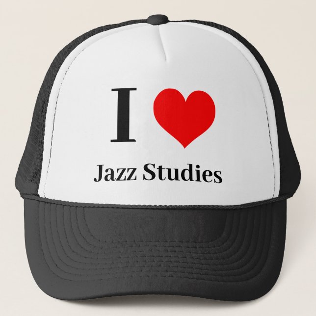 I heart Jazz Studies Trucker Hat (Front)