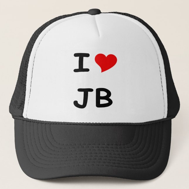 I HEART JB TRUCKER HAT (Front)